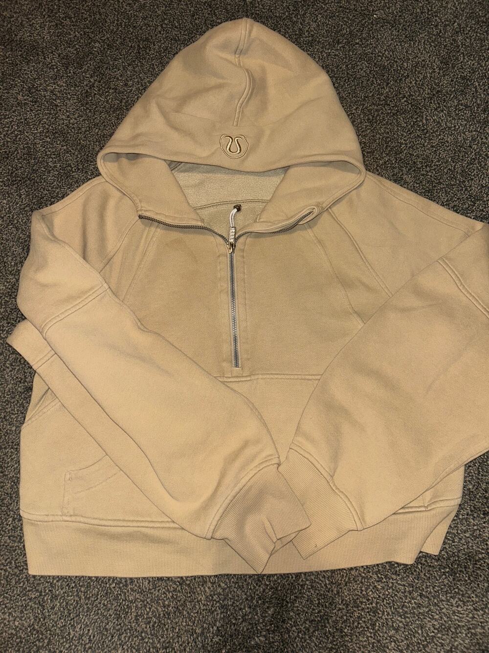 Lululemon Scuba Oversized 1/2 Zip Hoodie brown size M-L